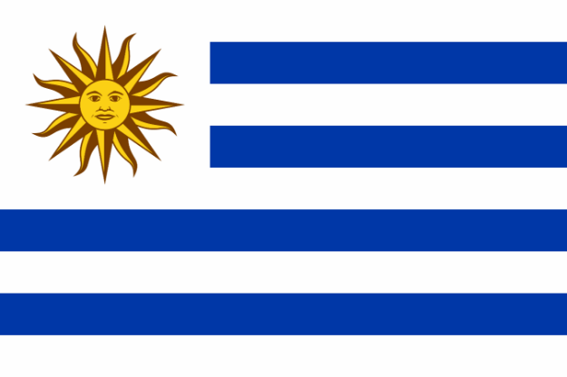 Vlag Uruguay - 100x150cm Spun-Poly